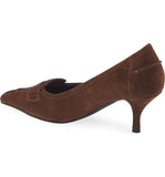 Reephaz Handmade Brown Suede Leather Pumps