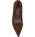 Reephaz Handmade Brown Suede Leather Pumps