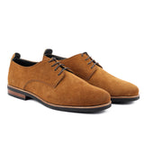 Reephaz  Handmade Mustered Suede Leather Oxford Shoes