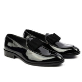 Reephaz Handmade Black Patent Leather Loafers