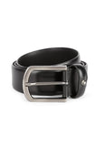 Reephaz Handmade Leather Men's Black Solid Formal Belt