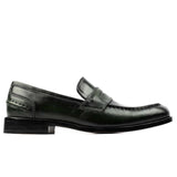 Reephaz Handmade Black Strap Leather Loafers