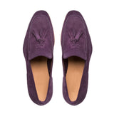 Reephaz Handmade Purple Suede Leather Loafers