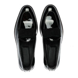 Reephaz Handmade Black Patent Leather Loafers