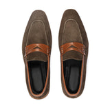 Reephaz Handmade Suede Leather Brown Loafers