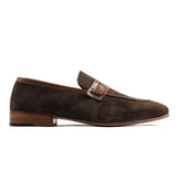 Reephaz Handmade Suede Leather Brown Loafers