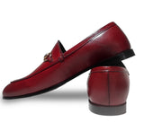 Reephaz Handmade Red Leather Loafers