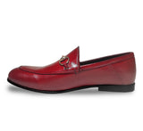 Reephaz Handmade Red Leather Loafers