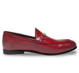 Reephaz Handmade Red Leather Loafers