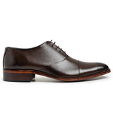 Reephaz Handmade Dark Brown Leather Classy Oxfords