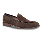 Reephaz Handmade Suede Leather Brown Leather Loafers