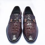 Reephaz Handmade Embossed Leather Loafers