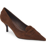 Reephaz Handmade Brown Suede Leather Pumps