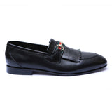 Reephaz Handmade Black Mild Leather Loafers