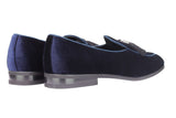 Reephaz Handmade Blue Tussel Suede Leather Loafers