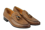 Reephaz Handmade Tussle Brown Leather Loafers