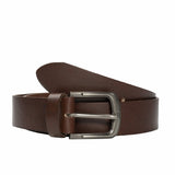 Reephaz Handmade Men's Dark Brown Minimal Laminated Leather Belt