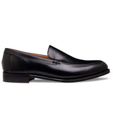 Reephaz Handmade Black Leather Loafer Shoes For Men