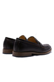 Reephaz Handmade Black Leather Loafers For Men