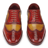 Reephaz Handmade Double Tone Leather Brogue Oxfords