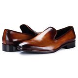 Reephaz Handmade Brown Leather Classy Loafers