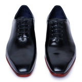 Reephaz Handmade Classy Oxfords In Black Leather