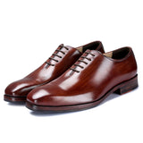 Reephaz Handmade Brown Classy Oxfords For Men