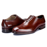 Reephaz Handmade Brown Classy Oxfords For Men