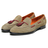 Reephaz Handmade Tan Suede Leather Casual Loafers