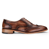 Reephaz Handmade Brown Leather Brogue Shoes