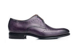 Reephaz Handmade Purple Leather Oxfords for Men