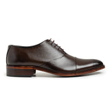 Reephaz Handmade Dark Brown Leather Classy Oxfords