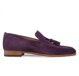 Reephaz Handmade Purple Suede Leather Loafers