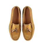 Reephaz Handmade Suede Leather Tan Loafers