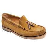 Reephaz Handmade Suede Leather Tan Loafers