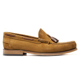 Reephaz Handmade Suede Leather Tan Loafers