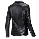 Reephaz Handmade Lambskin Biker Style Black Jacket