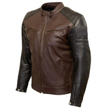 Reephaz Handmade Two Tone Men's Leather Jacket