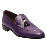 Reephaz Handmade Leather Purple Loafers