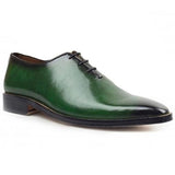 Reephaz Handmade Oxford Green Patina Shoes