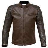 Reephaz Handmade Two Tone Men's Leather Jacket